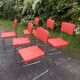 Lot of 6 chairs feet metal sleds