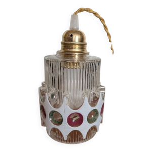 Suspension en verre texturé - doria leuchten