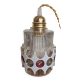 Textured glass pendant in the style of Doria Leuchten (1960)