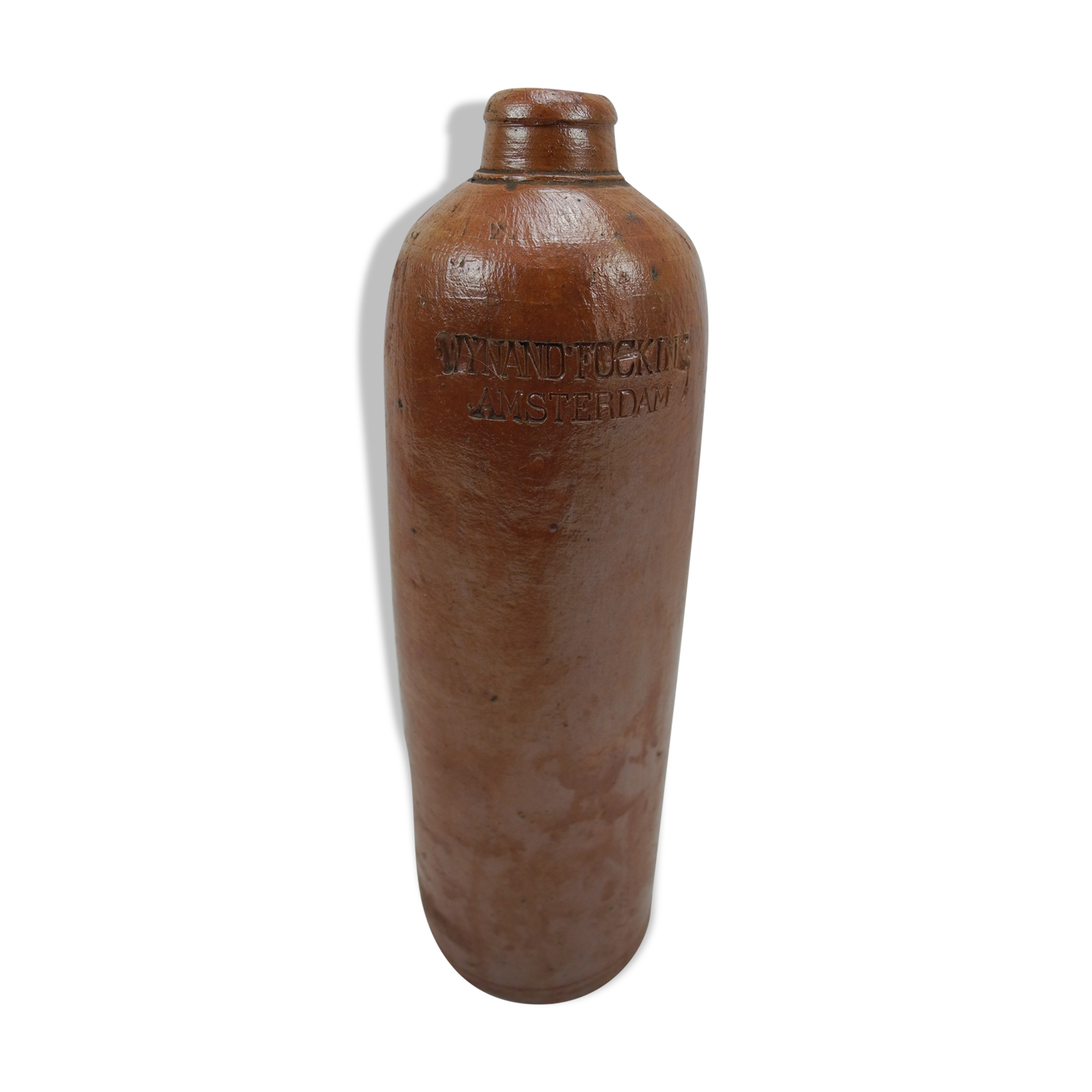 Ancienne bouteille alcool terre cuite wynand fockink amsterdam  old bottle