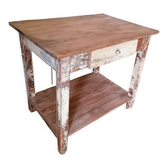 Small vintage wooden table