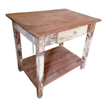 Small vintage wooden table