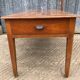 Antique cherry farmhouse table with 2 drawers and 1 pull-out