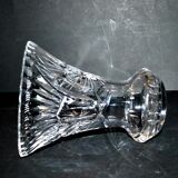 Vase évasé en cristal taillé de Bohème - taille riche en étoile 16cm