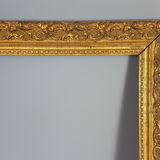 Old wooden frame - golden stucco period 1900 66x50cm, leaf 57x41 cm S26