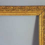 Old wooden frame - golden stucco period 1900 66x50cm, leaf 57x41 cm S26