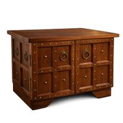 Traditional studded TV cabinet, inspired by heroic fantasy.