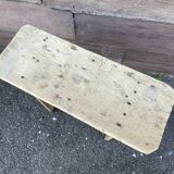 Farmhouse bench made of natural fir 1930s