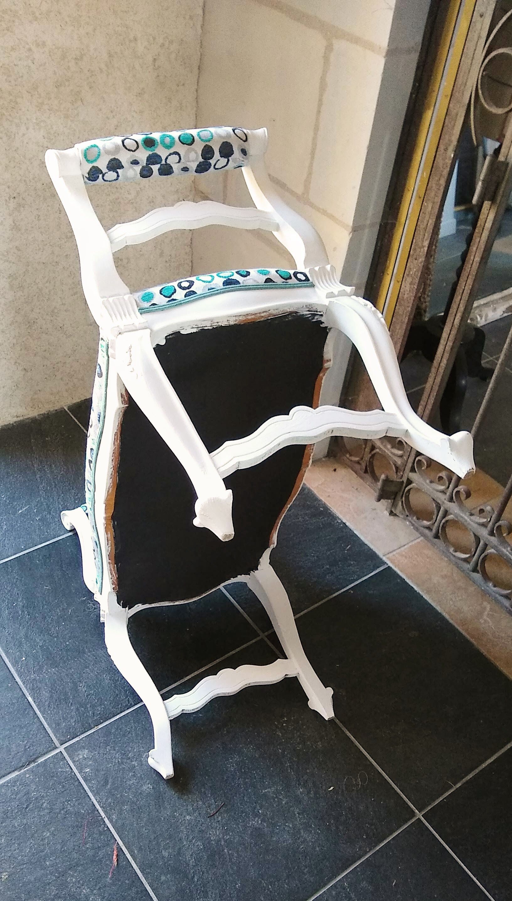 Bench with armrests or piano seat Louis XV style