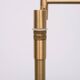 Brass Swing Arm Library floor lamp Holtkoetter Germany 1980s