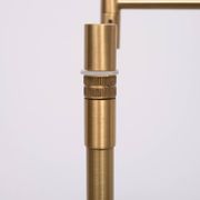 Brass pivoting arm floor lamp Holtkoetter Germany 1980s
