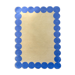 Tapis design bleu 120