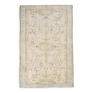 7x10 Peach Orange Turkish Rug, 195x298 Cm
