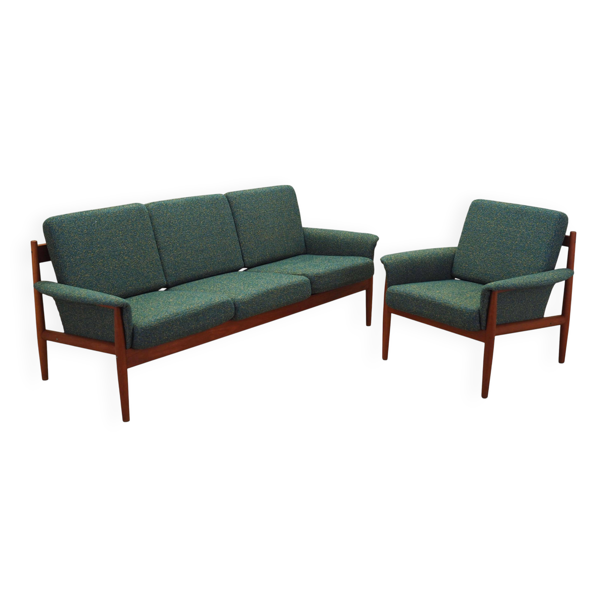 Salon, design danois, années 1960, designer : Grete Jalk, fabricant : Fra