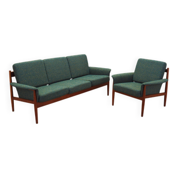 Lounge suite, Danish design, 1960s, designer: Grete Jalk, manufacturer: Fra
