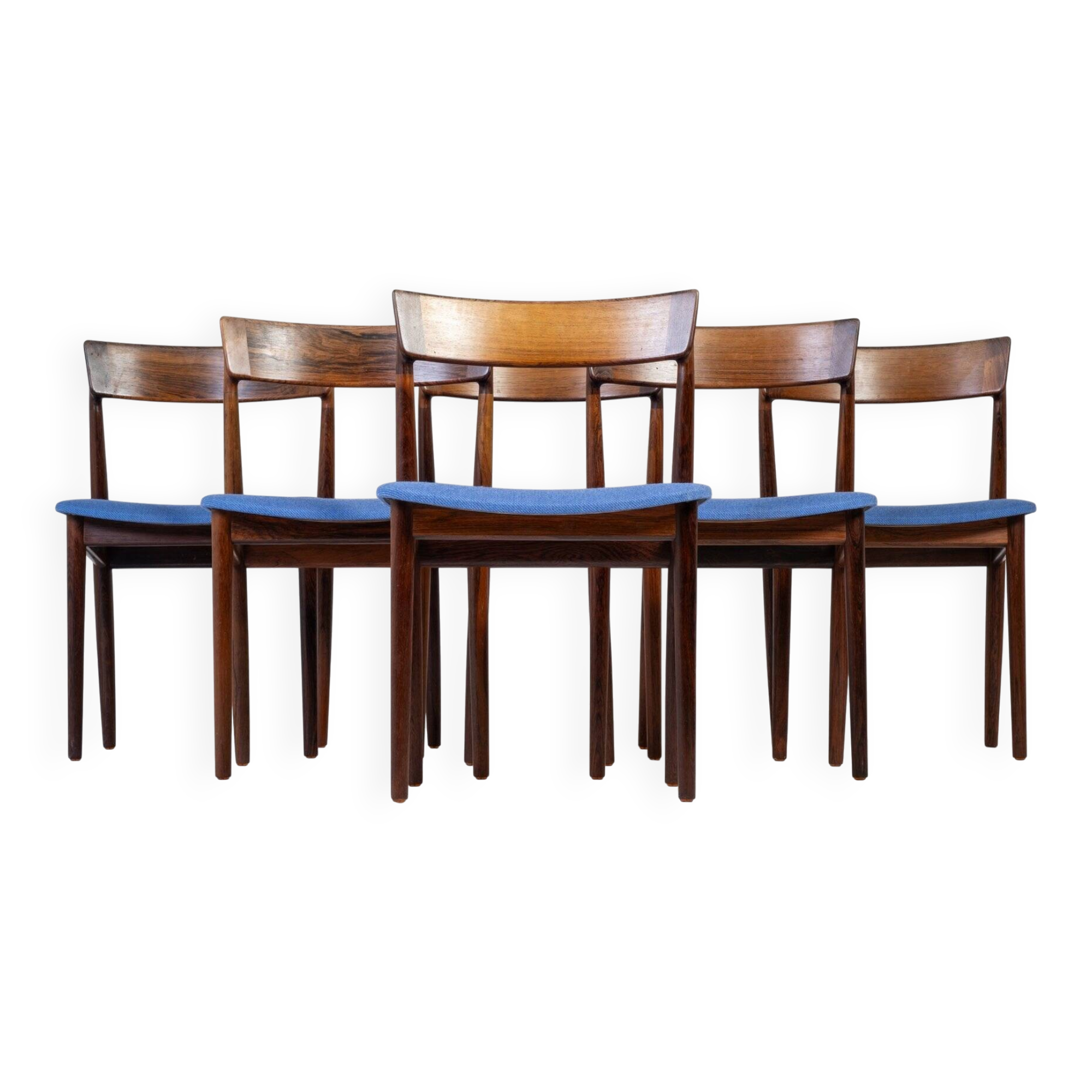 Dining Room Chairs Model 39 in Rosewood by Henry Rosengren Hansen for Brande Møbelindustri, 1960s, Set of 6
