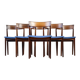Dining Room Chairs Model 39 in Rosewood by Henry Rosengren Hansen for Brande Møbelindustri, 1960s, Set of 6