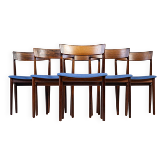 Dining Room Chairs Model 39 in Rosewood by Henry Rosengren Hansen for Brande Møbelindustri, 1960s, Set of 6