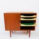 Danish sliding door cabinet by Kai Kristiansen, 1960s