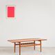 Large coffee table by Grete Jalk, Mid-Century Danish design.