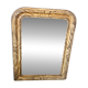 Miroir Louis Philippe décors faux bois  93 x 69 cm