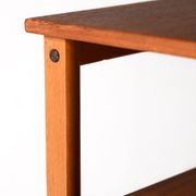 Vintage Scandinavian coffee table 1950s in beech and teak