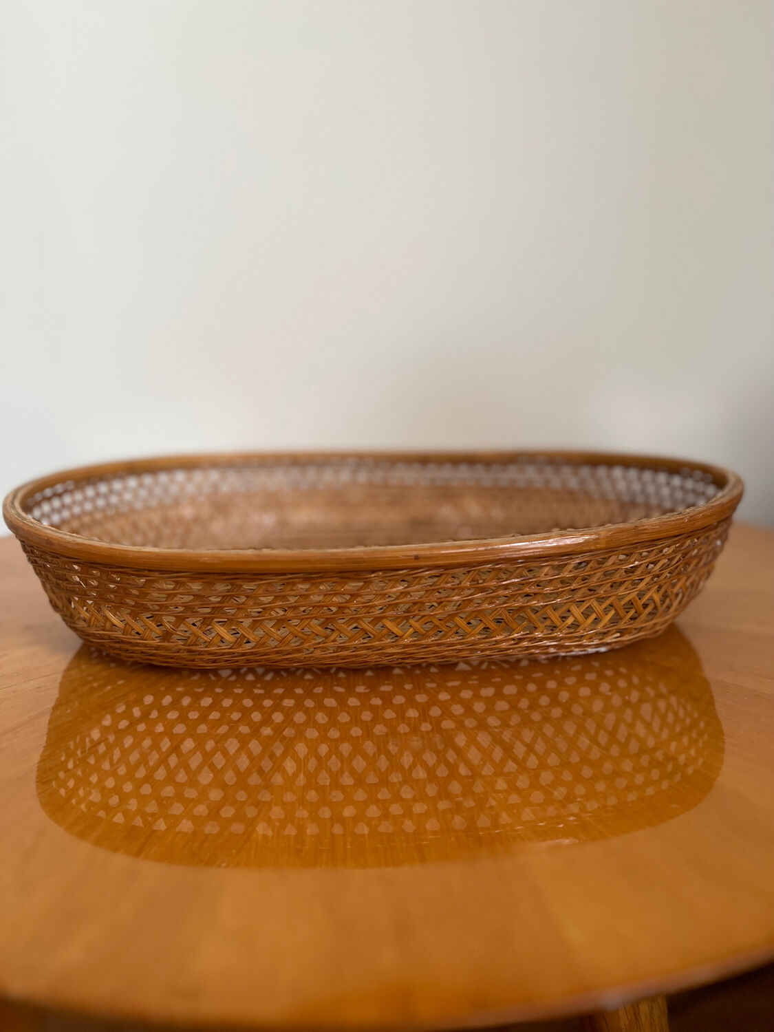 Vintage wicker basket
