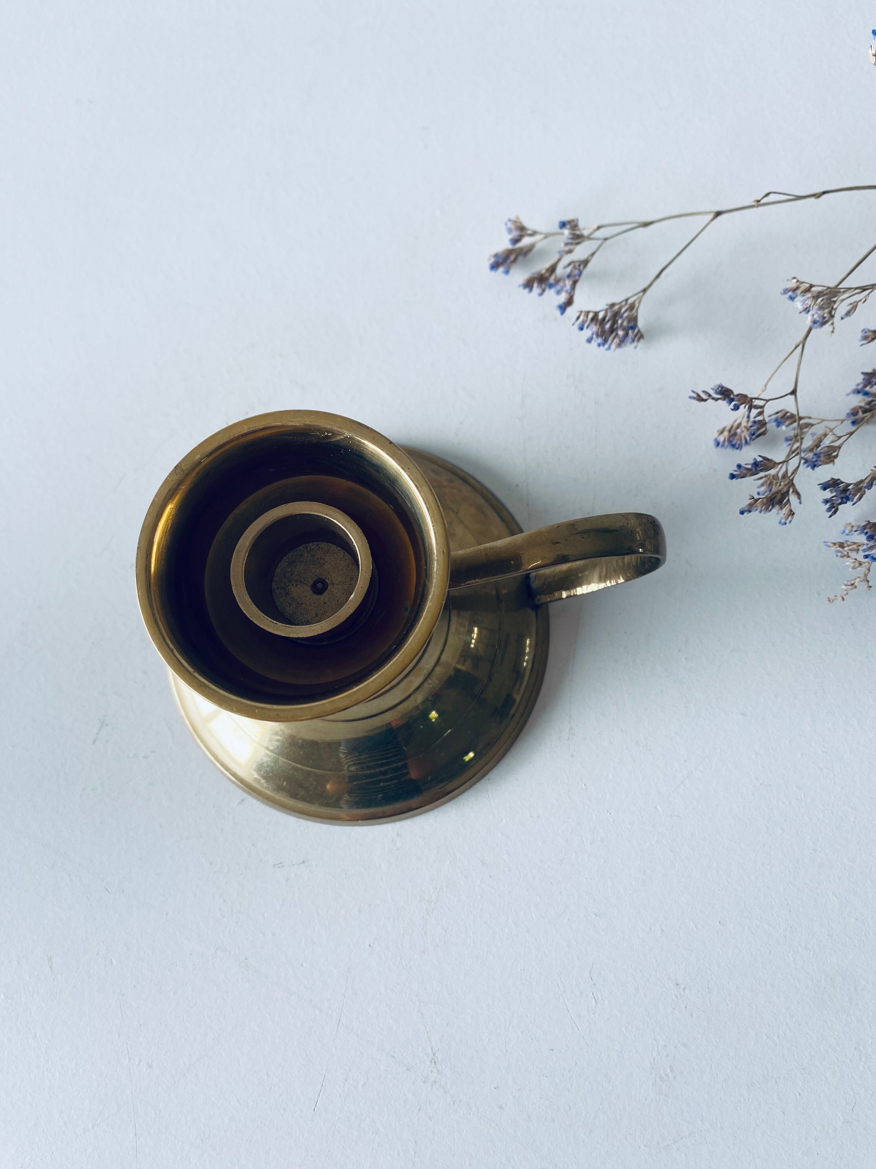 Brass candle holder