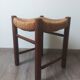 Tabouret en osier ancien