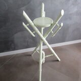 Tripod table in bamboo-style wood