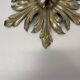 35cm handmade Brass Floral Theatre Wall Ceiling Light, Italy 1970