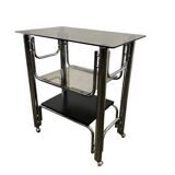 Meuble étagère vintage chromé / meuble audio / meuble TV
