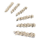 6 wheat-shaped knife holders in silver-colored metal
