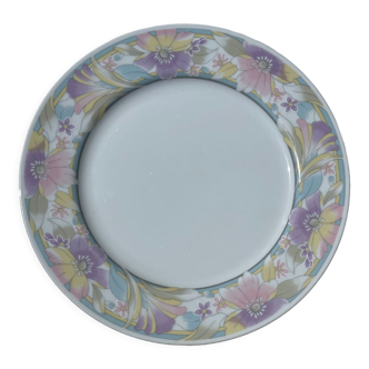 Assiette en porcelaine fleurs du matin