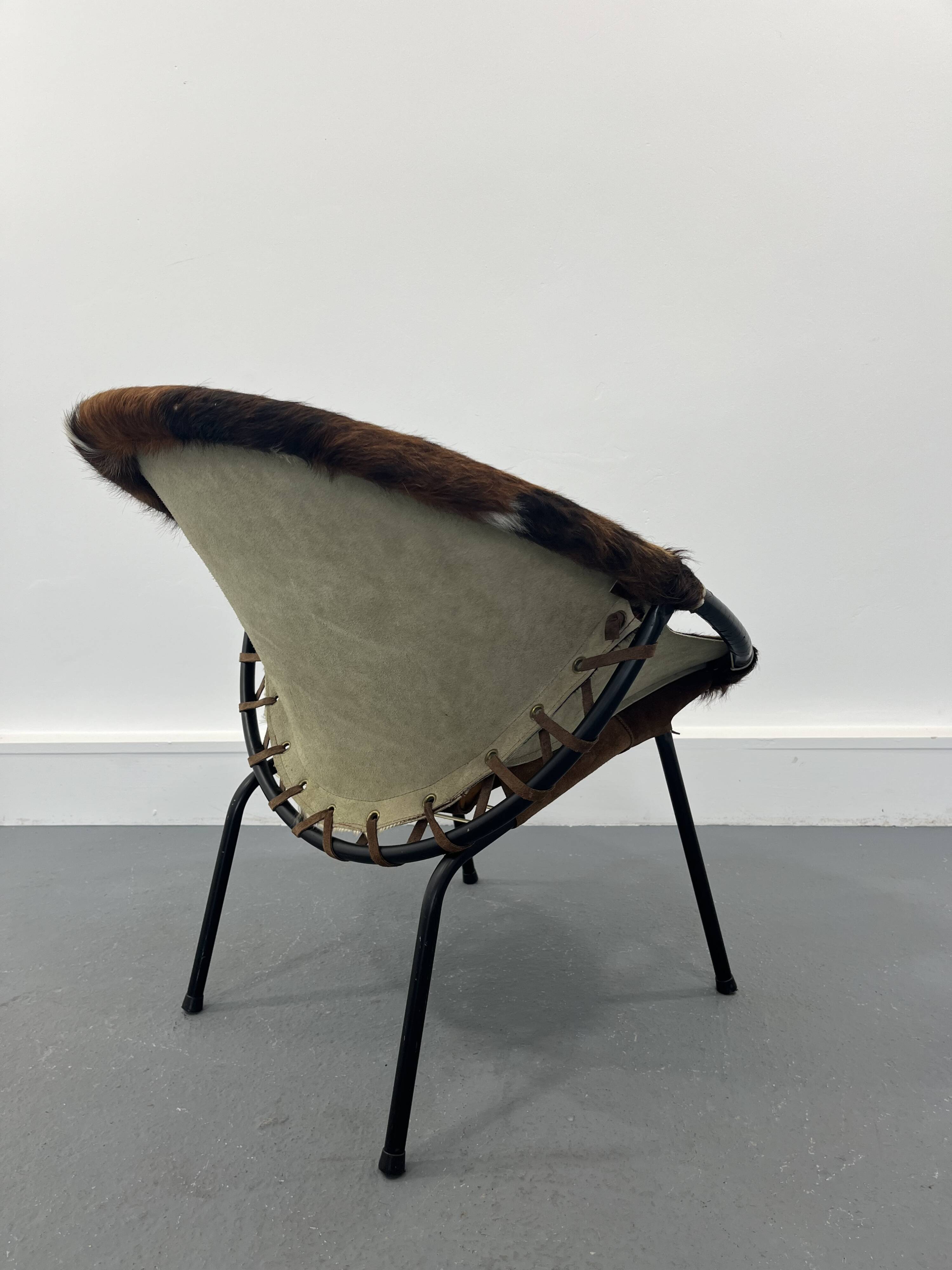 Mid-Century Swivel Balloon Armchair from Lusch & Co, 1960s