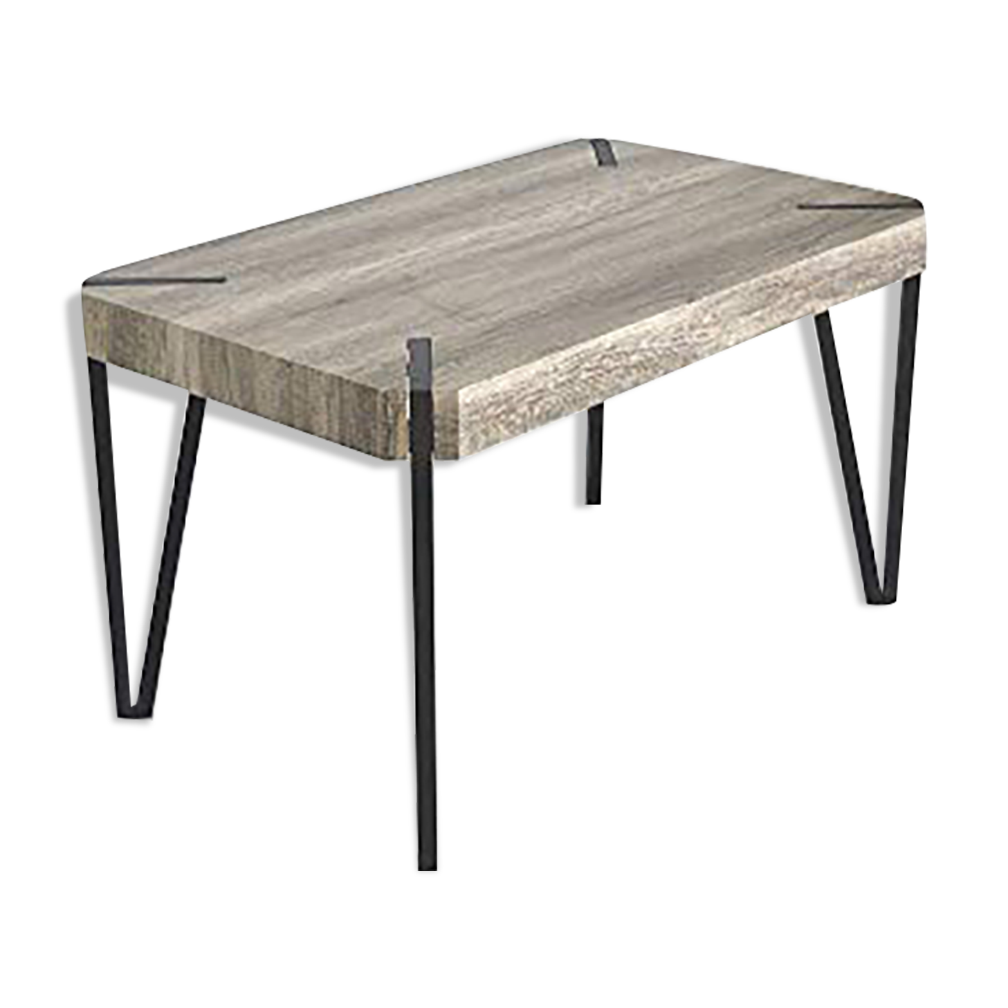 Table wood and metal indus style