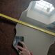 Three beveled mirrors