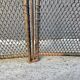 Antique fireplace screen from the 19th century, Napoleon III spark guard.