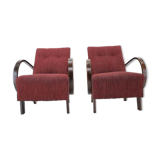 Pair of Armchairs Designed by Jindrich Halabala, 1950s