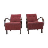 Paire de fauteuils conçue par Jindrich Halabala années 1950