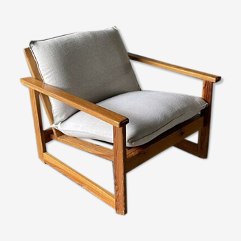 Fauteuil lounge scandinave, 1960s