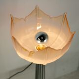 Lamp "space age". glass reflector, metal base. Circa 1970