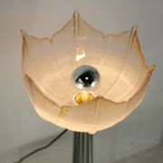 Lamp "space age". glass reflector, metal base. Circa 1970