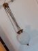 Antique suspension in opaline and brass