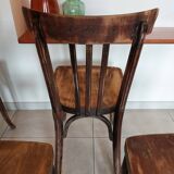 4 dark Luterma bistro chairs, sanded. Painting possible.