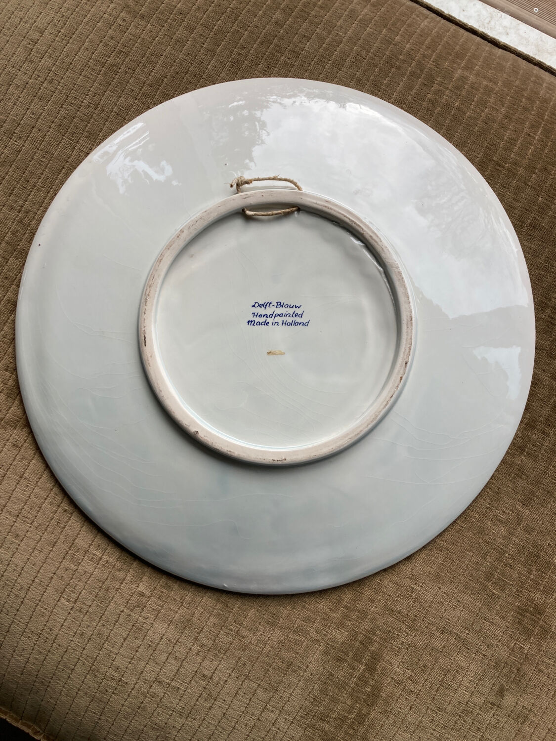 Large plate Delft Blue