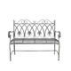 Banc de jardin en fer Fleurs de Lys