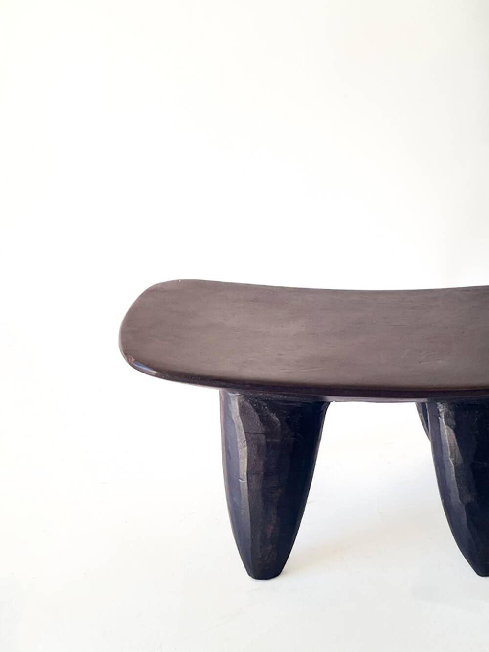 Senoufo XS N1 "headrest" stool in hand-carved wood