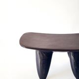 Senoufo XS N1 "headrest" stool in hand-carved wood