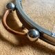 Art Deco tray - Leather & Stainless steel - Very good condition